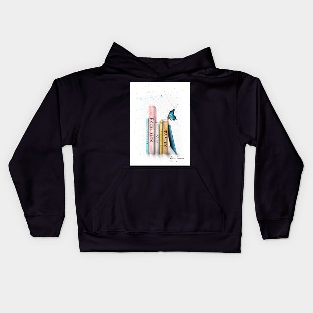 Books of Her Journey Kids Hoodie by AshvinHarrison